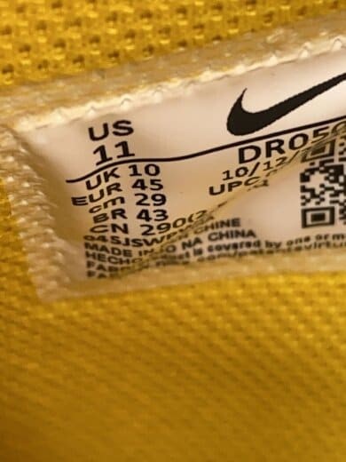 OFF WHITE X NIKE NIKE OFF WHITE X AIR FORCE 1 MID_Off White x Air Force 1 Mid 29 cm US11 YLW