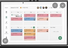 IMLIFE 10.1 WiFi Smart Touchscreen Digital Calendar   Touchtime App Compatible