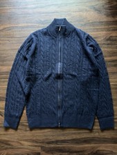 Loro Piana Baby Cashmere Bomber Parksville Jacket Men  s Size Large 50 Navy Zip