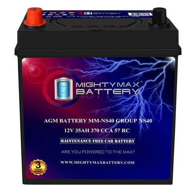 Mighty Max Battery MM-NS40 BCI Group NS40 12V 35 AH, 57RC 370CCA AGM Car battery