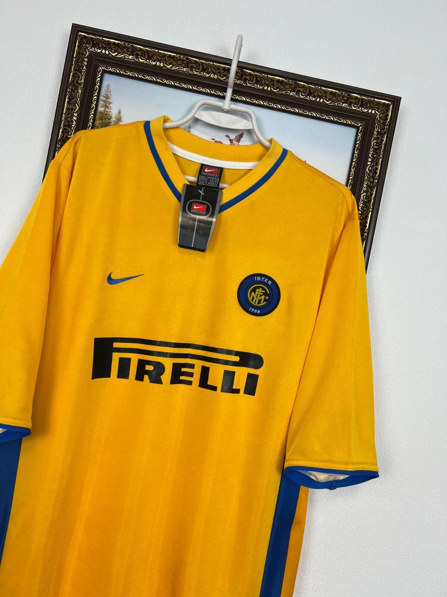 NIKE Inter Milan サッカーシャツ 古着 水色 Lサイズ 2006-07 Inter Milan Nike Training L/S Shirt - 4/10 - (L.Boys)