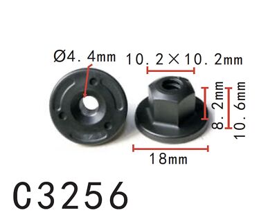 20pcs Fit BMW PLASTIC NUT 07147336362 7336362 - Autobahn88 | eBay 