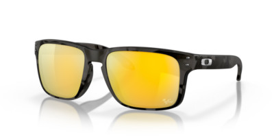 Oakley Holbrook MotoGP Sonnenbrille Matt Black Tortoise Prizm 24k polarisiert OO9102