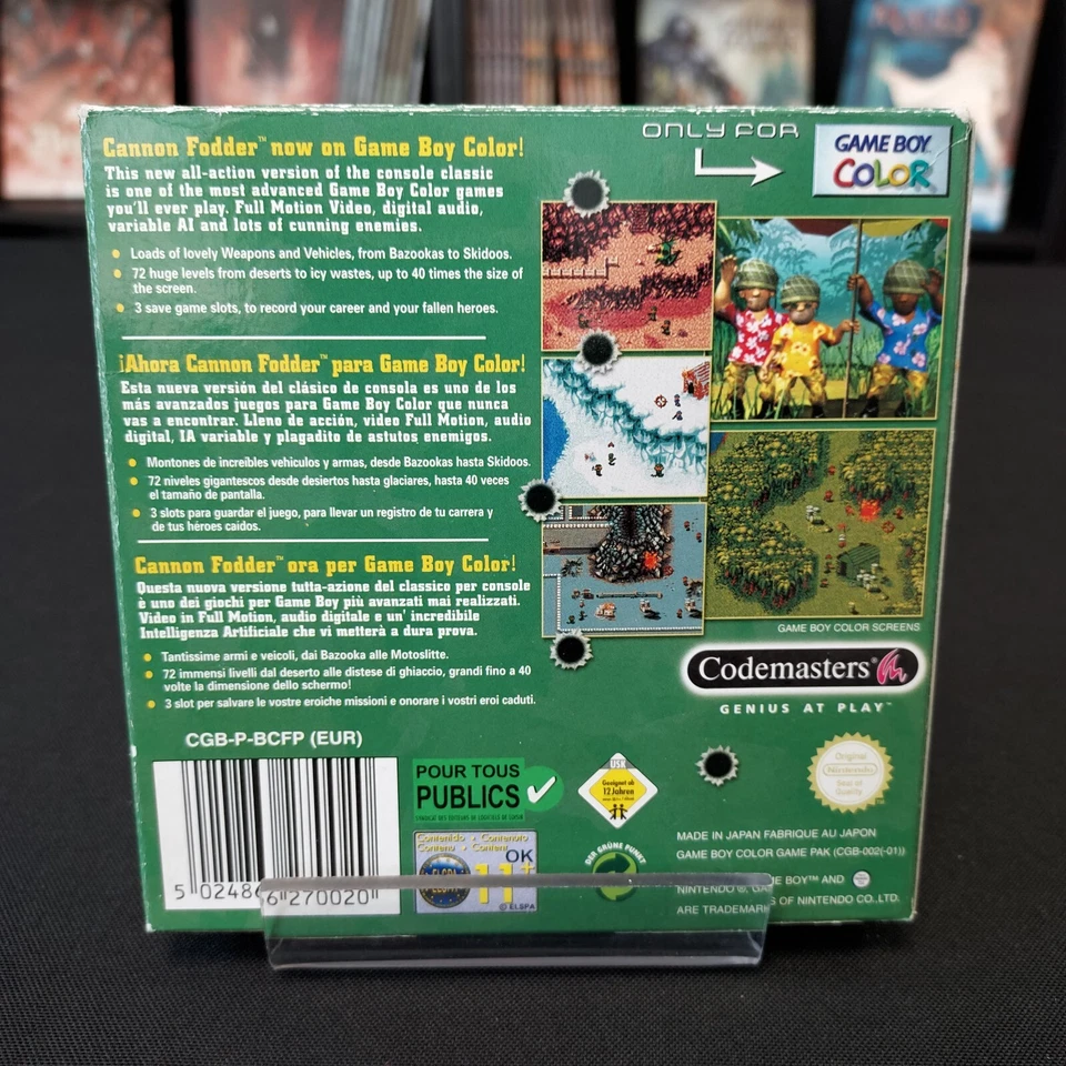 Cannon Fodder Complet Pal EUR Nintendo Game Boy Color GBC Codemasters - Photo 4/4