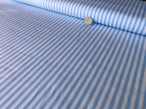 100% Cotton Fabric 5mm Stripes Craft dressmaking Material Wide 58" - Per Metre - Picture 18 of 36