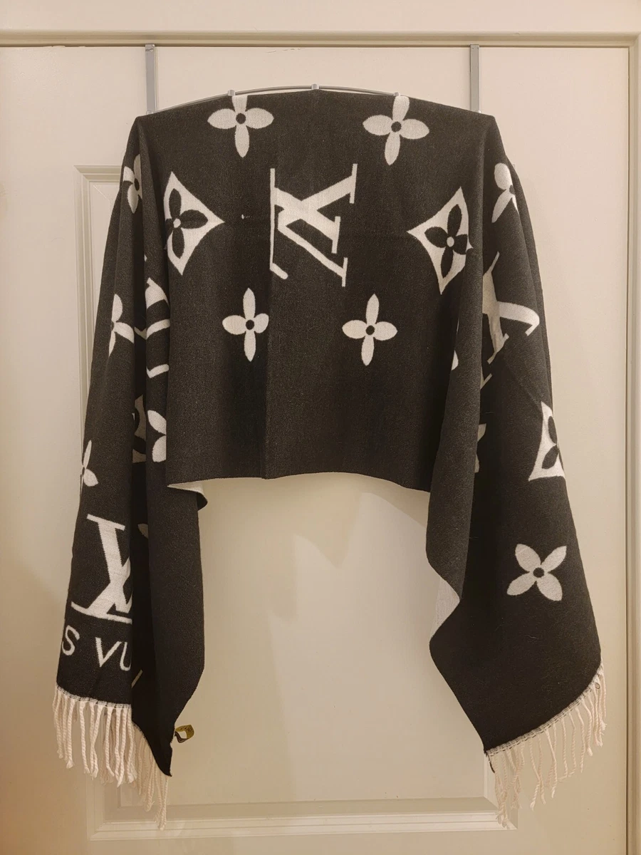 Louis Vuitton Womenu0026#039;s Black/White Scarf (Pre-owned) | eBay