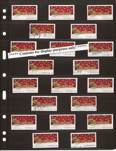 Lighthouse Vario Stamp Storage Pages-8S-8 to a Sheet-Black Back-2 sided - Bild 4 von 4