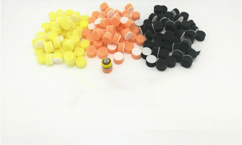 Kit de 60 piezas de almohadillas de pulido de encerado de pulido de esponja de 1" para pulidora de automóviles M6 Foto 2 de 4
