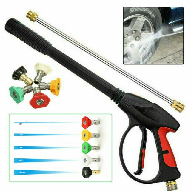 4000PSI High Pressure Car Power Washer Gun Spray Wand Lance Nozzle+ Hose Kit M22