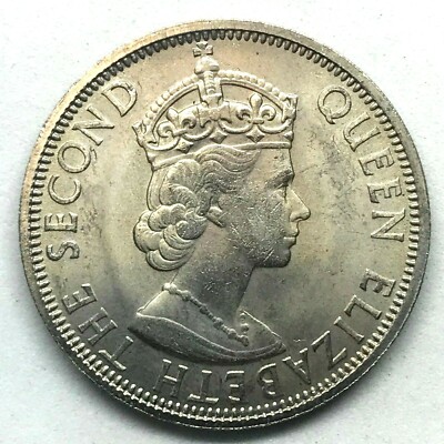 50万!幻1st 英国 ビッカートン BICKERTON 一式 モールトン Malaya & British Borneo 50 Cents,1961-H Choice Unc. Queen