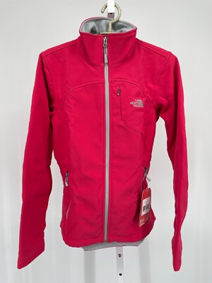 The North Face Apex Womens Bionic Jacket Rose Red S Windwall Windproof C771DOS