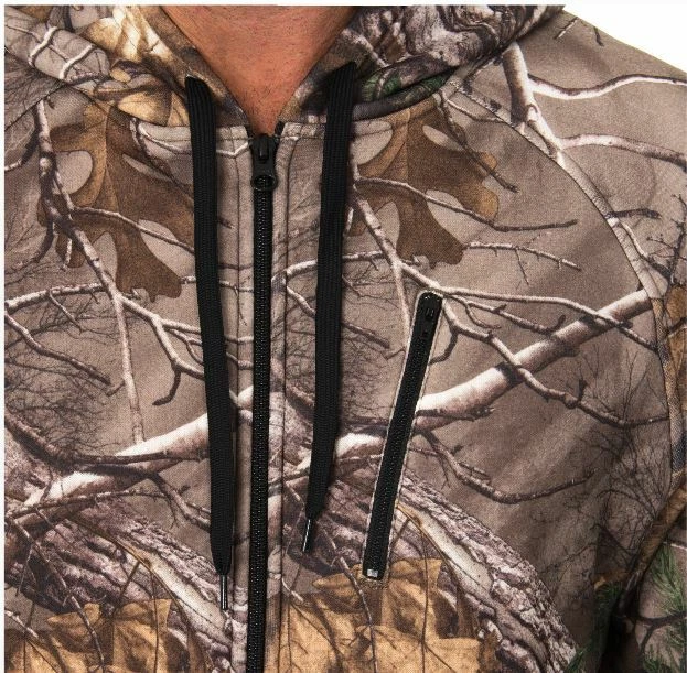 MED Realtree Xtra Men's Performance Tech Fleece Hoodie Camo Order Control Scent - Image 4 of 4