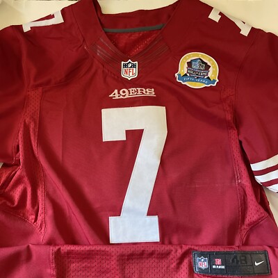 NIKE ON FIELD 49ers NUMBER 7 KAEPERNICK RED size 48 JERSEY