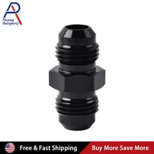 6AN to 6AN Male Flare Coupler Union Straight Fuel Hose Adapter Fitting 