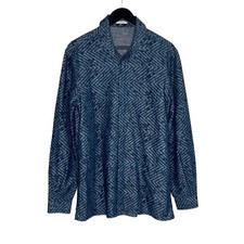 Versace Collection Men Trend Fit Long Sleeve Button Up Dress Shirt Striped 16/41