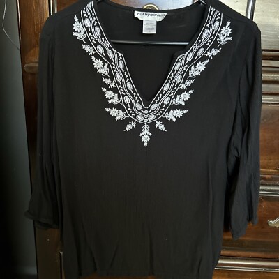 Women s Cathy Daniel s Blouse Size L