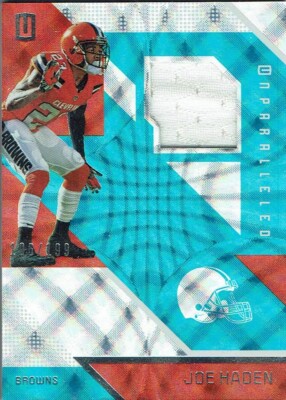 Panini Unparalleled 2016 Joe Haden original getragenes Trikotstück Browns