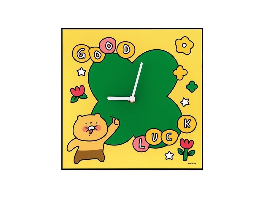 Reloj de pared cuadrado Kakao Friends Slopy Chunk - Accesorios Corea