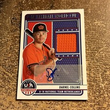 2023 Panini USA Baseball Stars & Stripes Signatures /72 Darnel Collins Auto