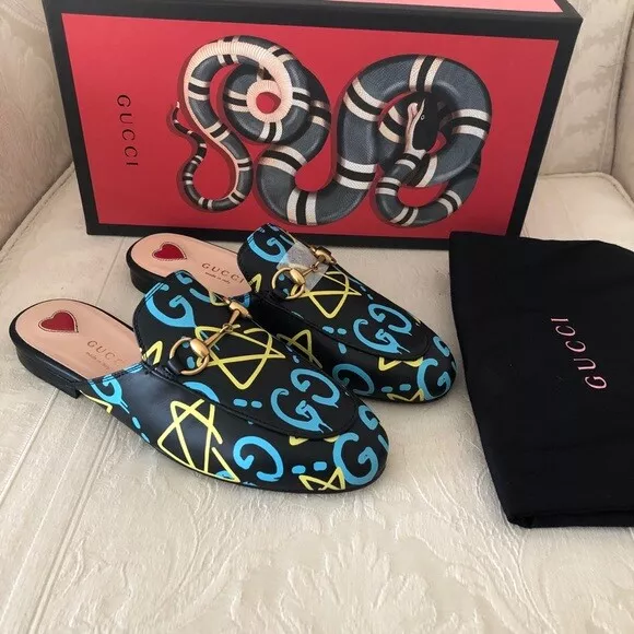 750 RARE Gucci Ghost Princetown Mule Size 34.5 eBay