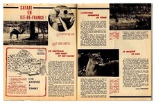 1968 DOCUMENT (ref JG 031) PARC ANIMALIER ZOO THOIRY 4p