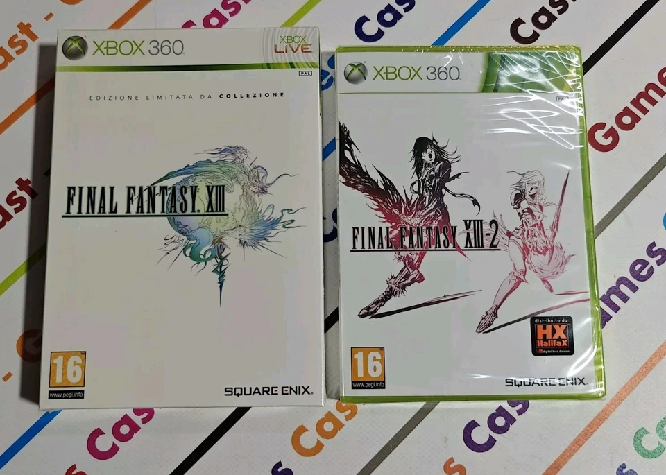 FINAL FANTASY XIII COLLECTOR'S + XIII-2 - XBOX 360 ITALIANO NUOVO SIGILLATO