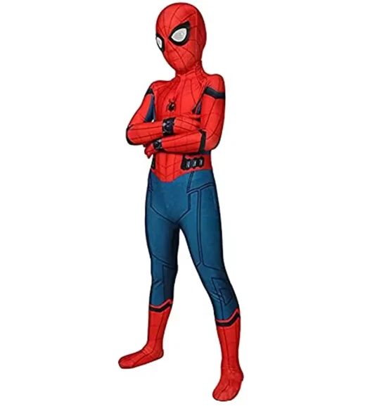 蜘蛛侠服装儿童男孩紧身衣狂欢节万圣节派对角色扮演 — 第 4/4 张图片