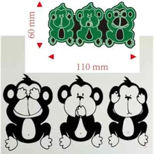 See No Evil Hear No Evil Speak No Evil Wise Monkeys Metal Cutting Dies Craft