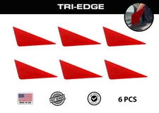 6 pcs Window Tint Tools Tri-Edge XL Red