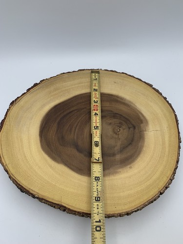 Lipper International Handcrafted Acacia Tree Bark Footed Server Platter, Small - Picture 7 of 9