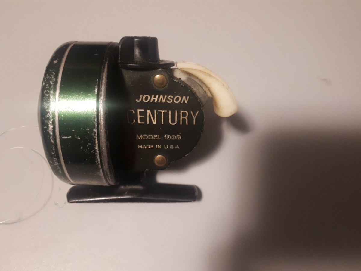 JOHNSON CENTURY 100B クローズドフェイスリール Johnson Century 100B Green Spin Cast Fishing Reel Vintage | eBay
