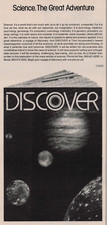 1981 Vintage Print Ad Discover Science The Great Adventure Magazine