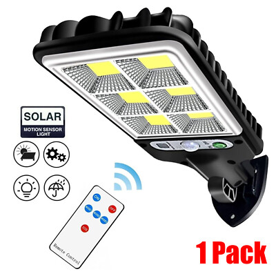 1200W Outdoor LED Solar Street Wall Light PIR Motion Sensor Garden Security Lamp