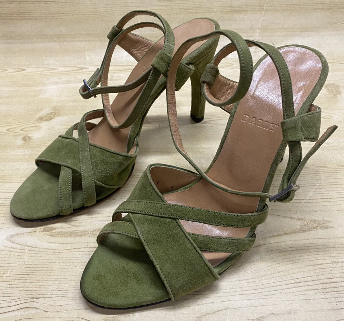 Olive green hot sale suede sandals
