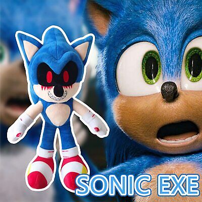 UIQCBHD 14.6 inch Blood Sonic.exe Plush Toy, Dark Sonic.exe