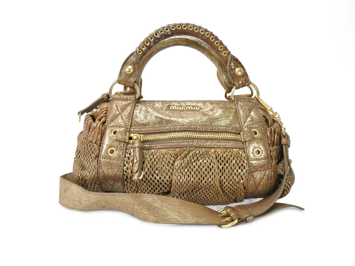 MIU MIU, Gold Women's Handbag