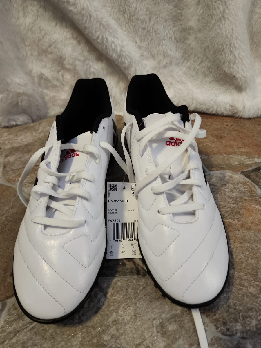 duif Kinderpaleis Absoluut adidas Goletto VII TF Turf Soccer Cleats Shoes White FV8704 Men's Size 6.5  | eBay