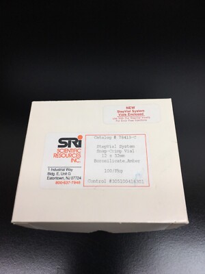 SRI Cat 78413-C Stepvial System Snap Crimp Vial 12x32mm Amber 100Pkg