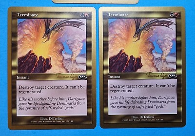 3x Terminate World Championships 2001 Toronto Mtg Magic Card