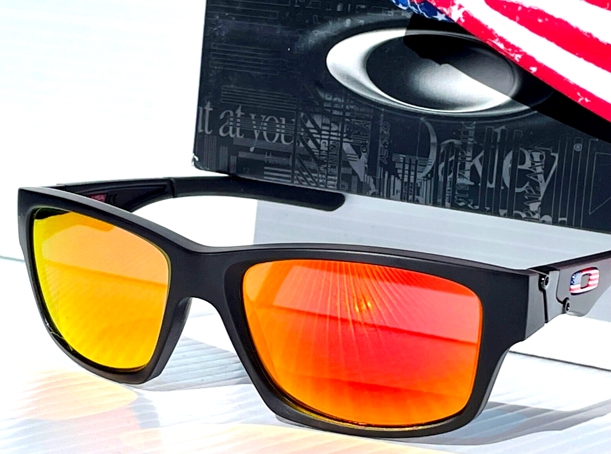 Oakley SI Jupiter Squared USA Flag Mt Black POLARIZED Galaxy Ruby