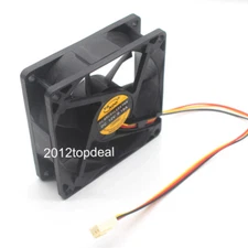 12V 3Pin DC Brushless 8cm 80x80x25mm 80mm Computer Industrial Cooling Case Fan