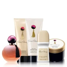 Avon 5 Piece Set  FAR AWAY Body Lotion Cream Perfume Shampoo/travel spray