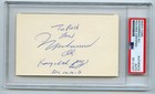 MUHAMMAD ALI  Signed Index Card 1984 Autograph Quote & Sketc