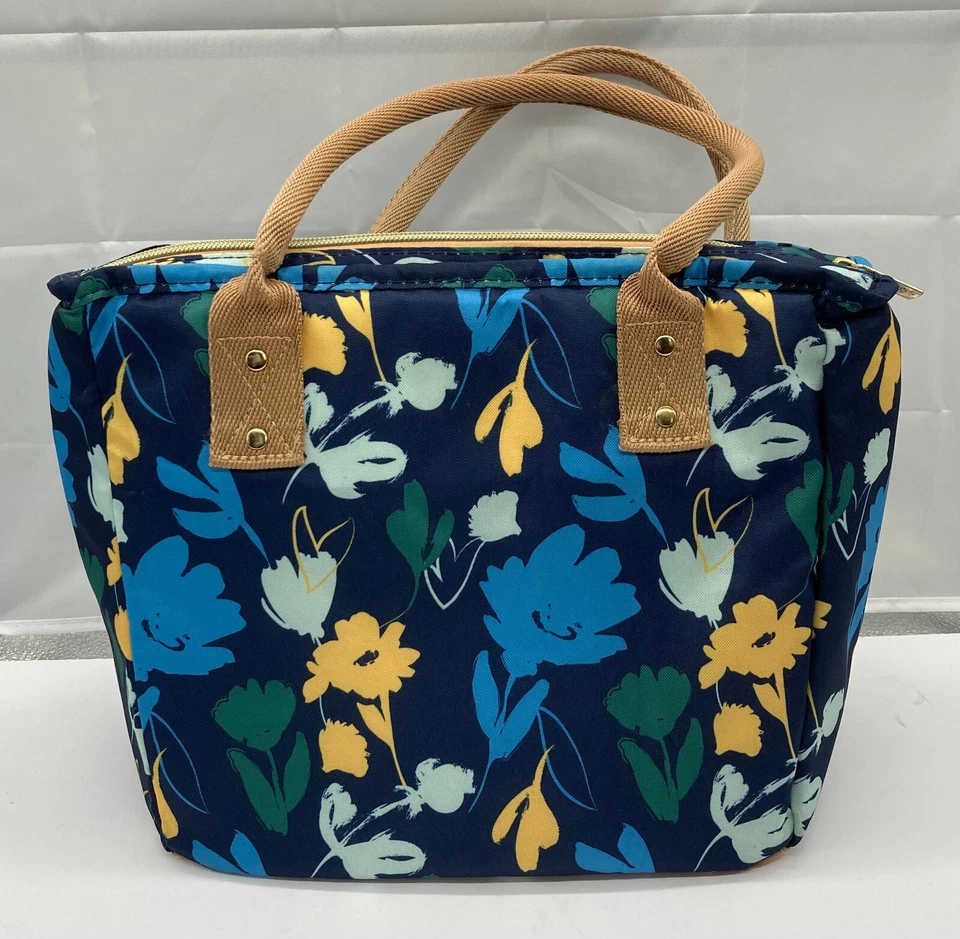 Bolso de mano de almuerzo FIT & FRESH aislado con patrón floral Foto 2 de 4