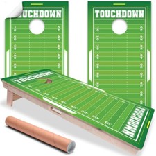 Football Field Sports American Cornhole Board Wraps and Decals Vinyl Sticker