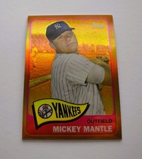 MICKEY MANTLE 2012 Topps Factory Set GOLD REFRACTOR #350 1965