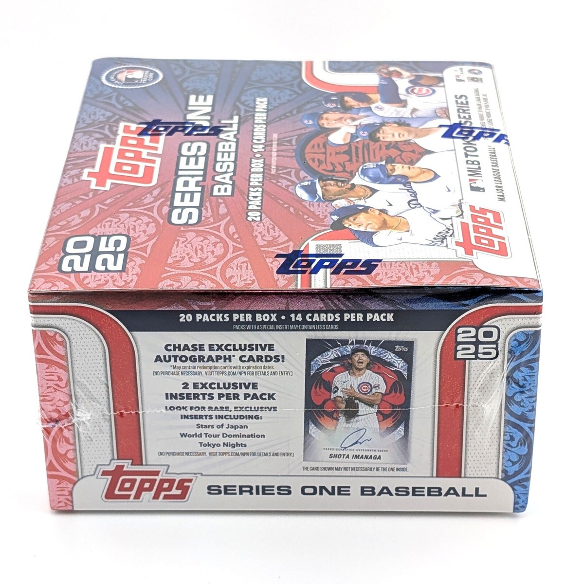 2025 Topps Series 1 MLB Tokyo Series Display Box (20 Packs 2025 Topps Series 1 MLB Tokyo Series Display Box (20 Packs