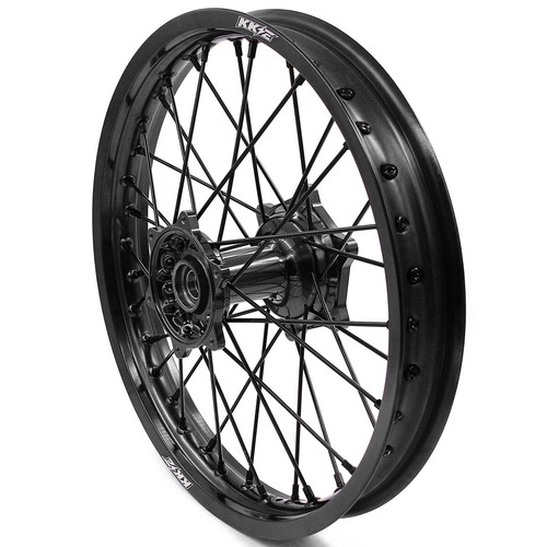 KKE 21/19 Cast Wheels for Yamaha YZ125 YZ250 YZ450F 03-2024 Black Hubs Spokes - Picture 13 of 15