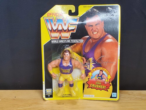 NEW 1992 WWF Hasbro Crush Series 7 on Yellow Card...