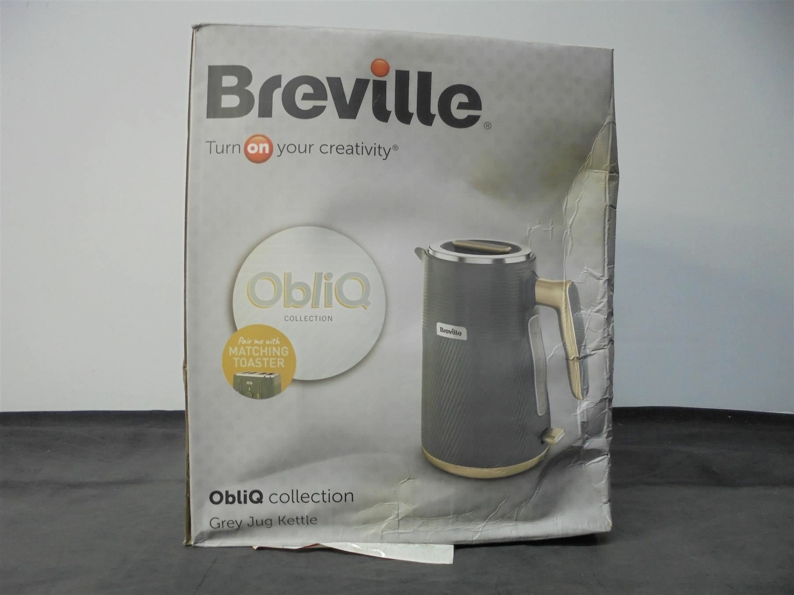 BREVILLE Obliq VKT178 Jug Kettle Grey DAMAGED BOX 5060569673652 eBay